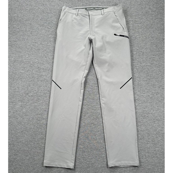 TaylorMade Golf Pants Mens Size 34x34 Gray Performance Stretch Chino Outdoor - Picture 1 of 11